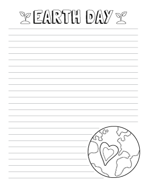 Earth Day Writing Templates