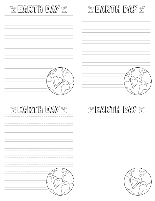 Earth Day Writing Templates