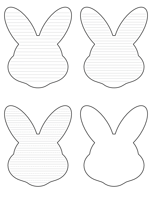 Printable Bunny Face Template