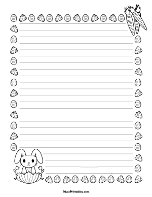 Easter Bunny Writing Templates