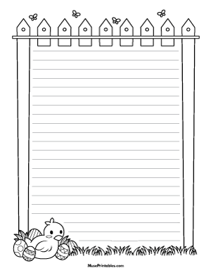 Easter Chick Writing Templates