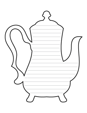 Elegant Teapot Shaped Writing Templates