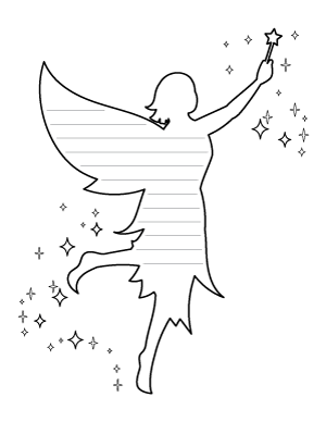 Fairy and Stardust-Shaped Writing Templates