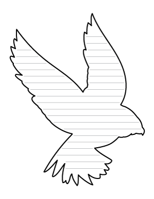 Falcon-Shaped Writing Templates