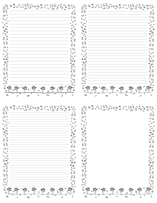 Fall Leaves Writing Templates