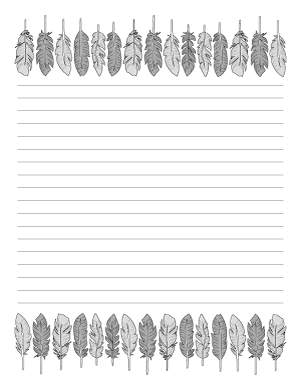 Feather Writing Templates