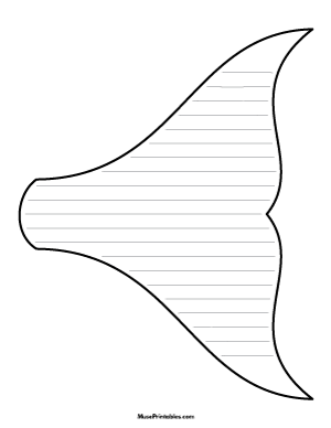 Fish Tail-Shaped Writing Templates