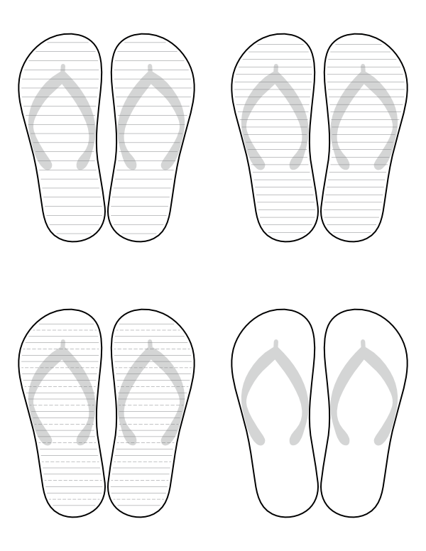 Flip Flop Stencil