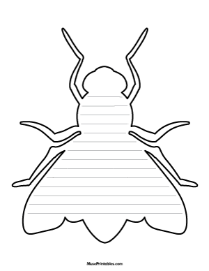 Fly-Shaped Writing Templates