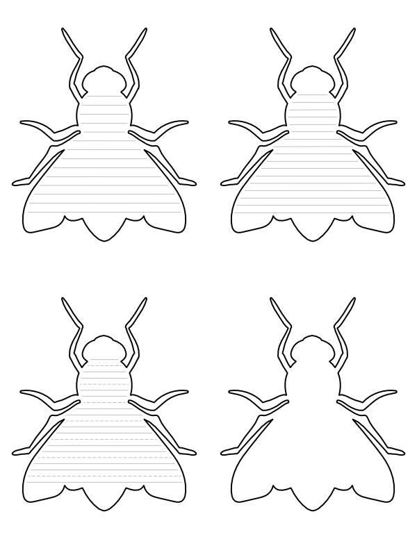 free-printable-fly-shaped-writing-templates