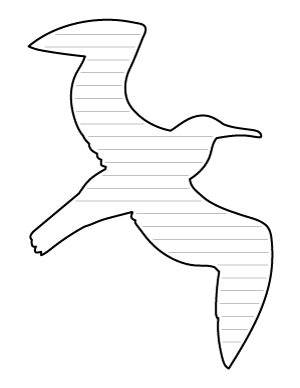 Flying Albatross-Shaped Writing Templates