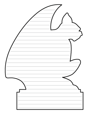 Gargoyle Statue-Shaped Writing Templates