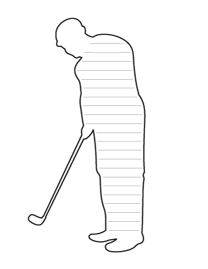 Golfer-Shaped Writing Templates