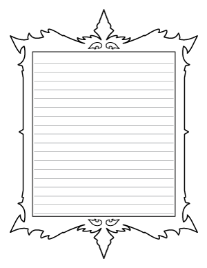 Gothic Frame-Shaped Writing Templates