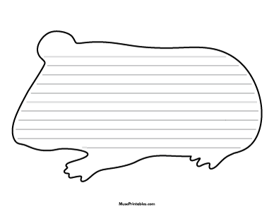 Guinea Pig-Shaped Writing Templates