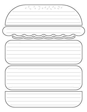 Hamburger Writing Templates