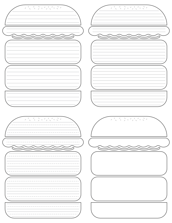 free-printable-hamburger-writing-templates