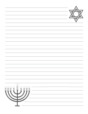 Hanukkah Writing Templates