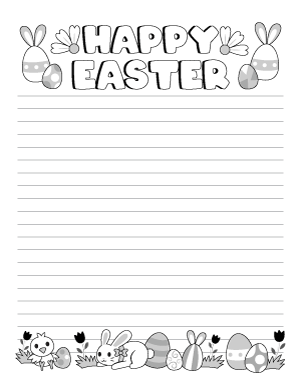 Happy Easter Writing Templates