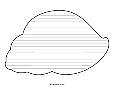 Hermit Crab Shell-Shaped Writing Templates