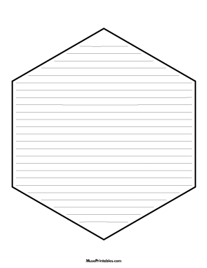Hexagon Shaped Writing Templates