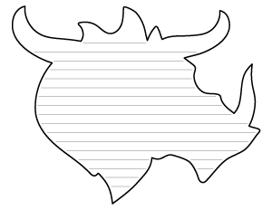 Horned Dragon Head-Shaped Writing Templates