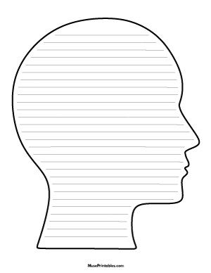 Human Head-Shaped Writing Templates