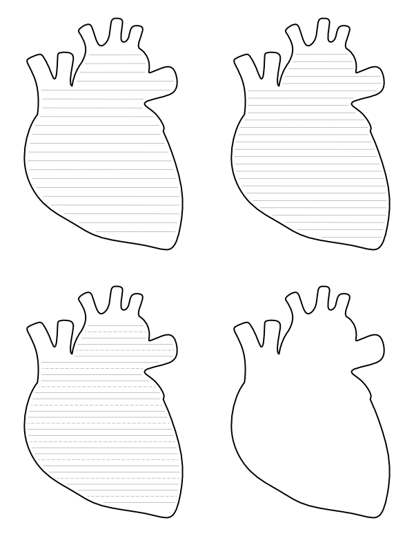 Heart Templates For Writing