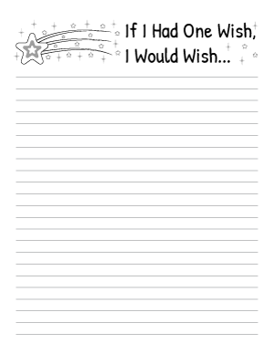 If I Had One Wish I Would Wish Writing Templates
