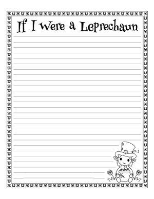 If I Were a Leprechaun Writing Templates