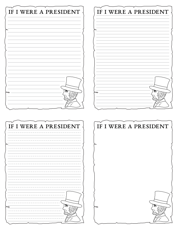 If I Were a President Writing Templates