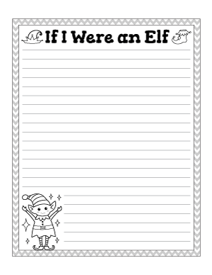 If I Were An Elf Writing Templates