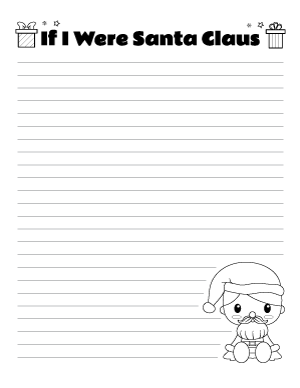 If I Were Santa Claus Writing Template