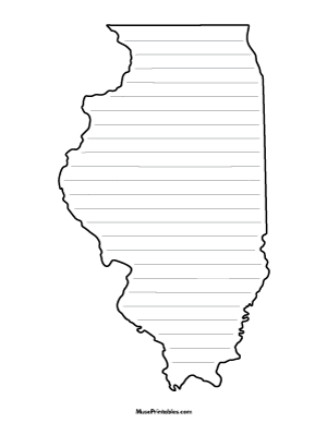 Illinois-Shaped Writing Templates
