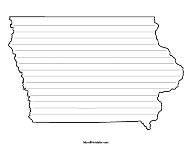 Iowa-Shaped Writing Templates