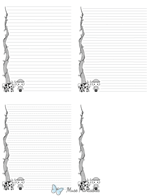 Jack and the Beanstalk Writing Templates