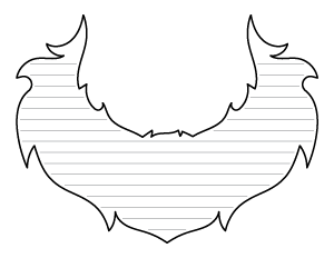 Leprechaun Beard-Shaped Writing Templates