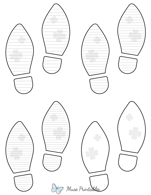 Free Printable Footprint Template 2026 Calendar Planners Checklist