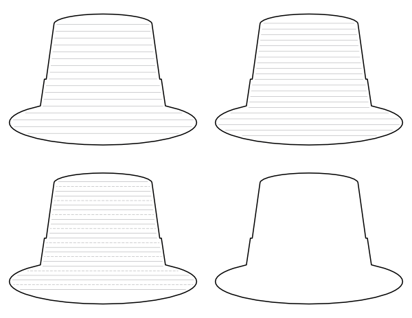 Leprechaun Hat-Shaped Writing Templates