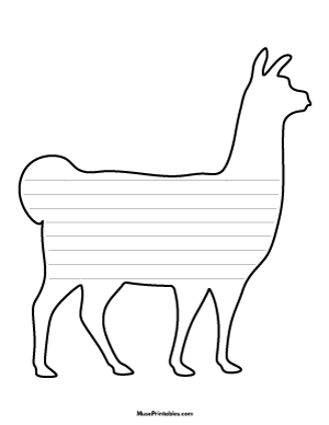 Llama-Shaped Writing Templates