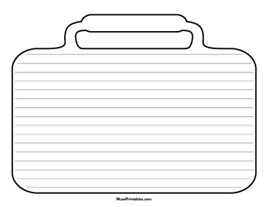 Lunchbox-Shaped Writing Templates