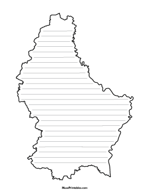 Luxembourg-Shaped Writing Templates