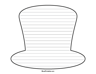 Magic Hat Shaped Writing Templates