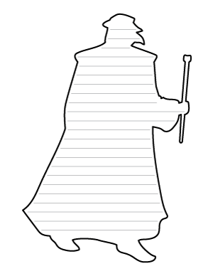 Medieval Plague Doctor-Shaped Writing Templates