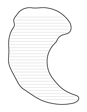 Monster Fang-Shaped Writing Templates