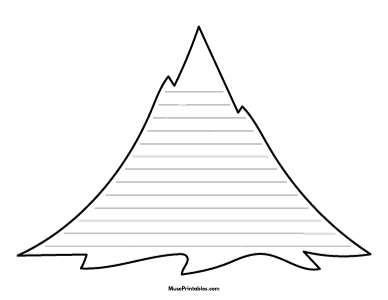 Mountain-Shaped Writing Templates