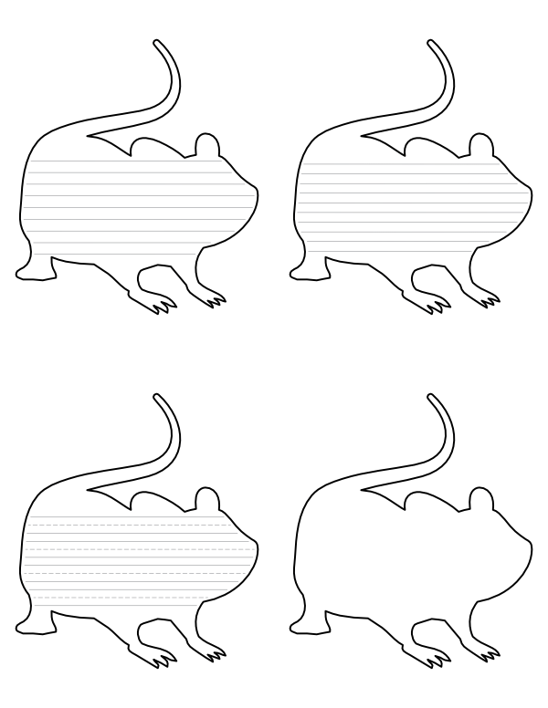 Mouse-Shaped Writing Templates