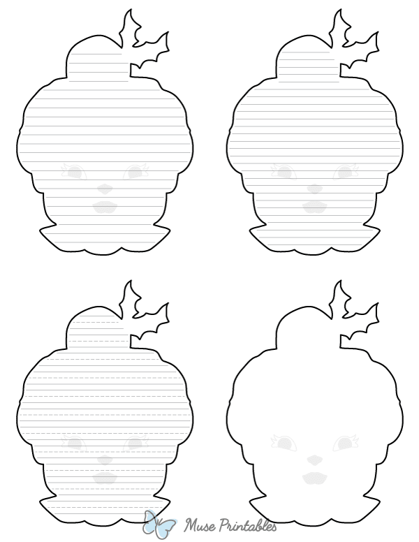 Mrs. Claus Head-Shaped Writing Templates