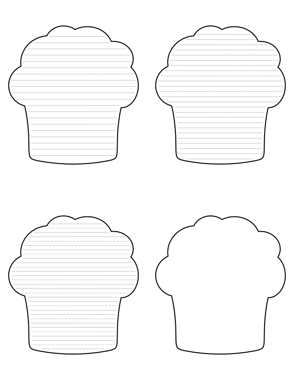 Muffin-Shaped Writing Templates