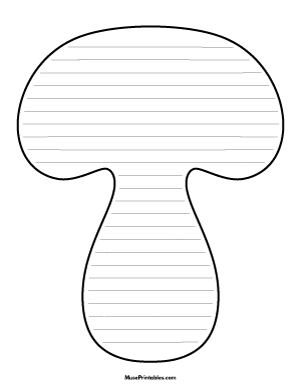 Mushroom-Shaped Writing Templates